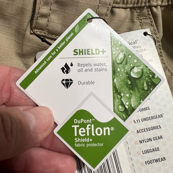 NWT 5.11 Tactical Searies 11" Tan Pro Short Cargo Rip Stop Size 36 - Picture 7 of 8